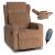 Massage Recliner Chair Brown Corduroy SEBASTIAN