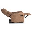 Massage Recliner Chair Brown Corduroy SEBASTIAN