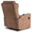 Massage Recliner Chair Brown Corduroy SEBASTIAN