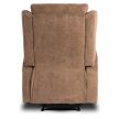 Massage Recliner Chair Brown Corduroy SEBASTIAN