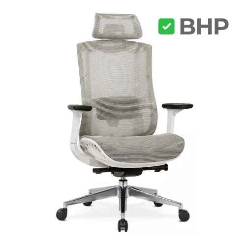 Forgószék ergonomikus kialakítással, bézs színben. SKY