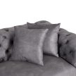 Háromszemélyes kanapé szürke színben, bársony kárpittal SORRENTO 3S