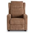 Fotel Rozkładany SPENCER Brązowy Sztruksowy