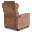 Fotel Rozkładany SPENCER Brązowy Sztruksowy