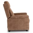 Fotel Rozkładany SPENCER Brązowy Sztruksowy