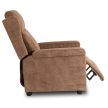 Fotel Rozkładany SPENCER Brązowy Sztruksowy