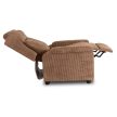 Fotel Rozkładany SPENCER Brązowy Sztruksowy