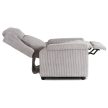 SPENCER Recliner Armchair Grey Corduroy Upholstery