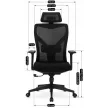 SPIRAL forgószék ergonomikus fekete
