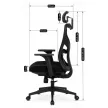 SPIRAL forgószék ergonomikus fekete