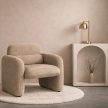 Dark Beige Lounge Armchair TOGO
