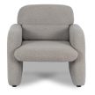 Grey Bouclé Lounge Armchair TOGO