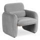 Grey Velvet Lounge Armchair TOGO