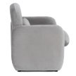 Grey Velvet Lounge Armchair TOGO