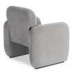 Grey Velvet Lounge Armchair TOGO