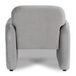 Grey Velvet Lounge Armchair TOGO