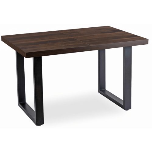 Bővíthető étkezőasztal 130–230 cm dió/fekete – TOMAS