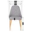Szék szürke színben. TORINO