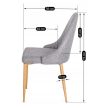 Szék szürke színben. TORINO
