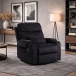 Recliner armchair TORRES black corduroy