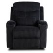 Recliner armchair TORRES black corduroy