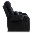 Recliner armchair TORRES black corduroy