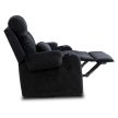 Recliner armchair TORRES black corduroy