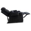 Recliner armchair TORRES black corduroy