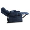 TORRES Recliner Armchair Dark Blue Corduroy