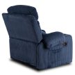 TORRES Recliner Armchair Dark Blue Corduroy
