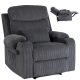 Recliner armchair TORRES grey corduroy