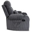 Recliner armchair TORRES grey corduroy