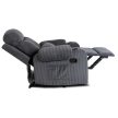 Recliner armchair TORRES grey corduroy