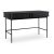 Íróasztal 120 cm méretben, bordázott fekete kivitelben TRISH