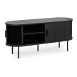 TV Stand 120 cm 2-Door Black TRISH