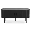 TV Stand 120 cm 2-Door Black TRISH