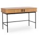 Íróasztal 120 cm méretben, bordázott tölgy kivitelben TRISH
