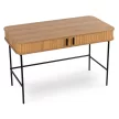 Íróasztal 120 cm méretben, bordázott tölgy kivitelben TRISH