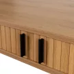 Íróasztal 120 cm méretben, bordázott tölgy kivitelben TRISH