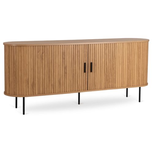 Kétajtós tolóajtós komód 180 cm tölgy színben - TRISH