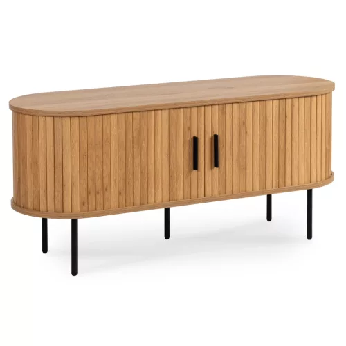 TV Cabinet 120 cm 2-Door Oak TRISH