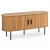 TV Cabinet 120 cm 2-Door Oak TRISH