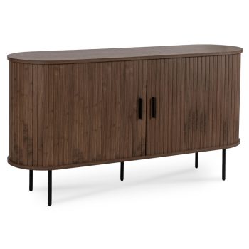 Kétajtós tolóajtós komód 140 cm dió színben - TRISH