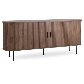 Kétajtós tolóajtós komód 180 cm dió színben - TRISH