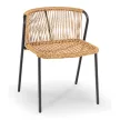 TRISTE Garden Furniture Set Brown/Black