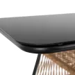 TRISTE Garden Furniture Set Brown/Black