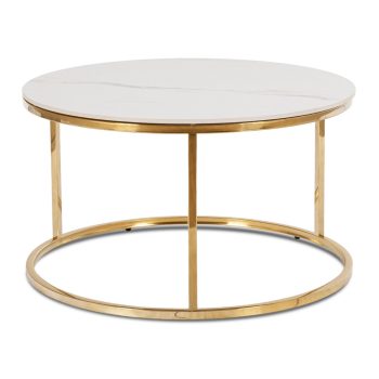 Asztalszett AVILA travertin/bézs