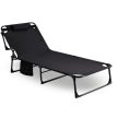 Napágy, kárpitozott kerti pihenőágy fekete színben. VENUS