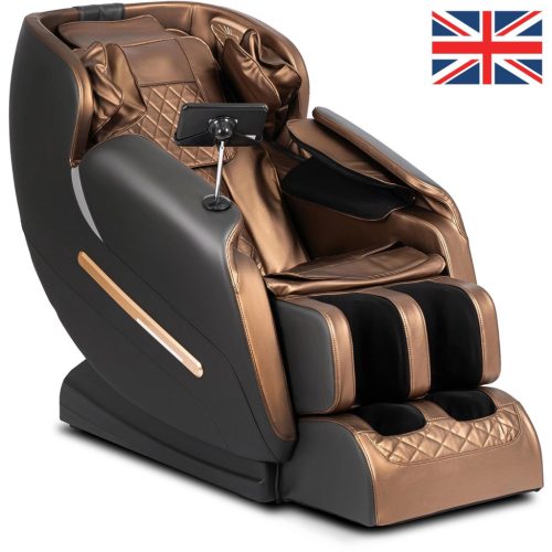 Masszázsfotel barna műbőr angol menüvel – VX MAX