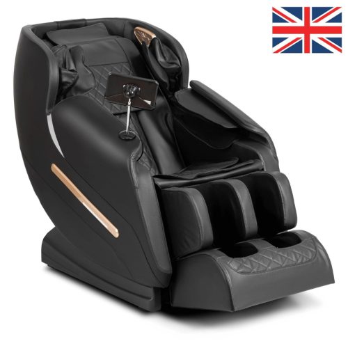 Masszázsfotel fekete műbőr angol menüvel – VX MAX